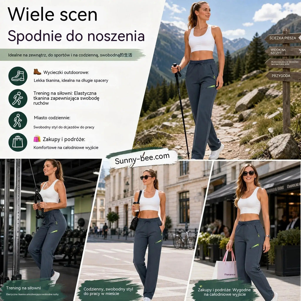 ⏳ Oferta ograniczona czasowo 🔥 Damskie spodnie cargo o prostym kroju — Elastyczny pas; idealne do pracy, w podróż i na co dzień 👖✨