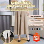 50% zniżki!【M-5XL】Modna, drapowana spódnica damska z szerokimi nogawkami i wysokim stanem