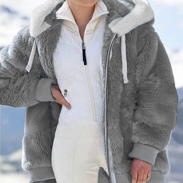 ✨ Zimowy bestseller🔥 [S-5XL] Wysokiej jakości damska ocieplana kurtka z welurowymi wstawkami i paskami