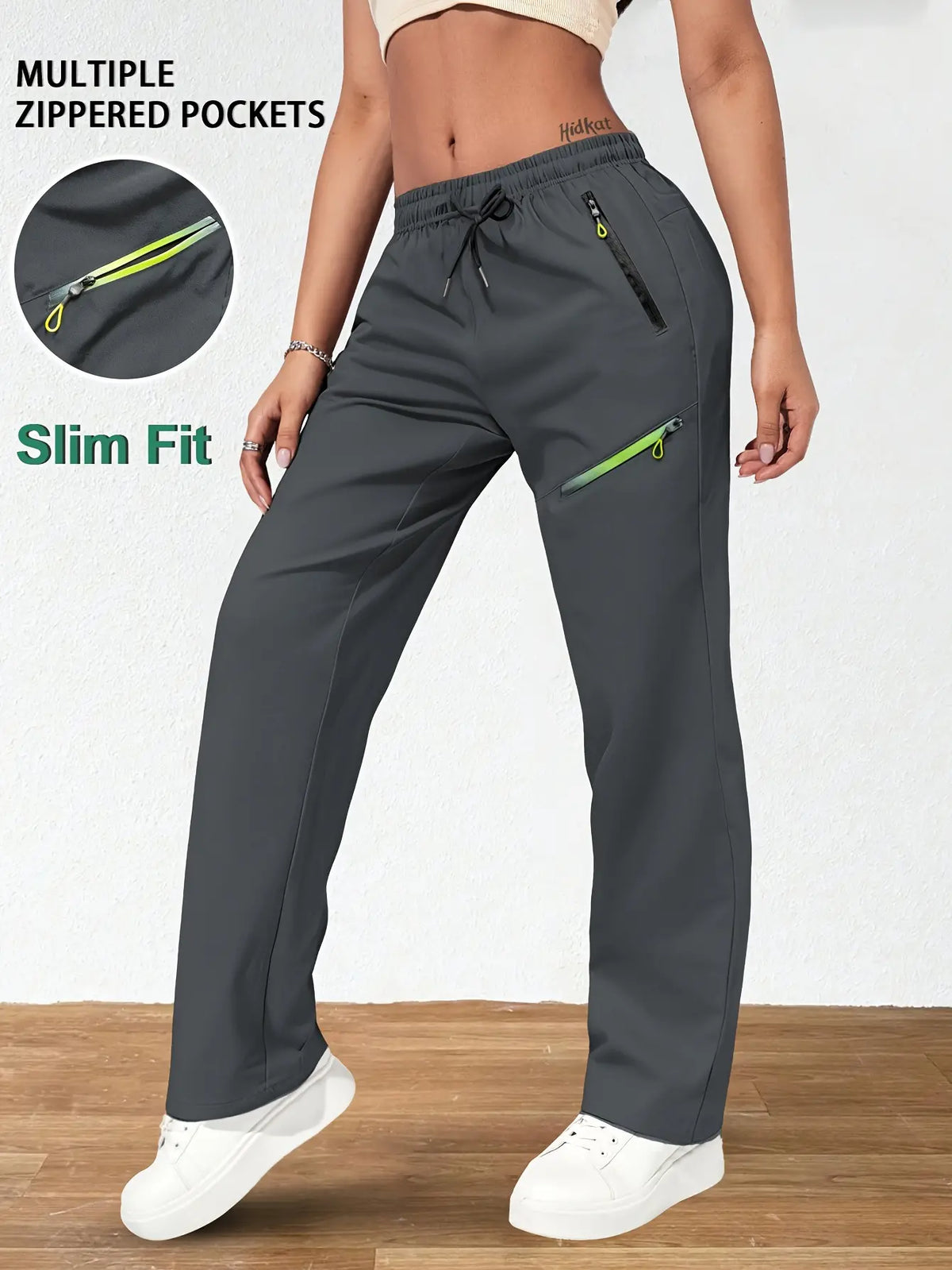 ⏳ Oferta ograniczona czasowo 🔥 Damskie spodnie cargo o prostym kroju — Elastyczny pas; idealne do pracy, w podróż i na co dzień 👖✨