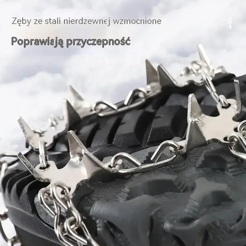 Antypoślizgowe Raczki na Buty – Kolce na Lód i Śnieg, Silikonowe Nakładki Uniwersalne