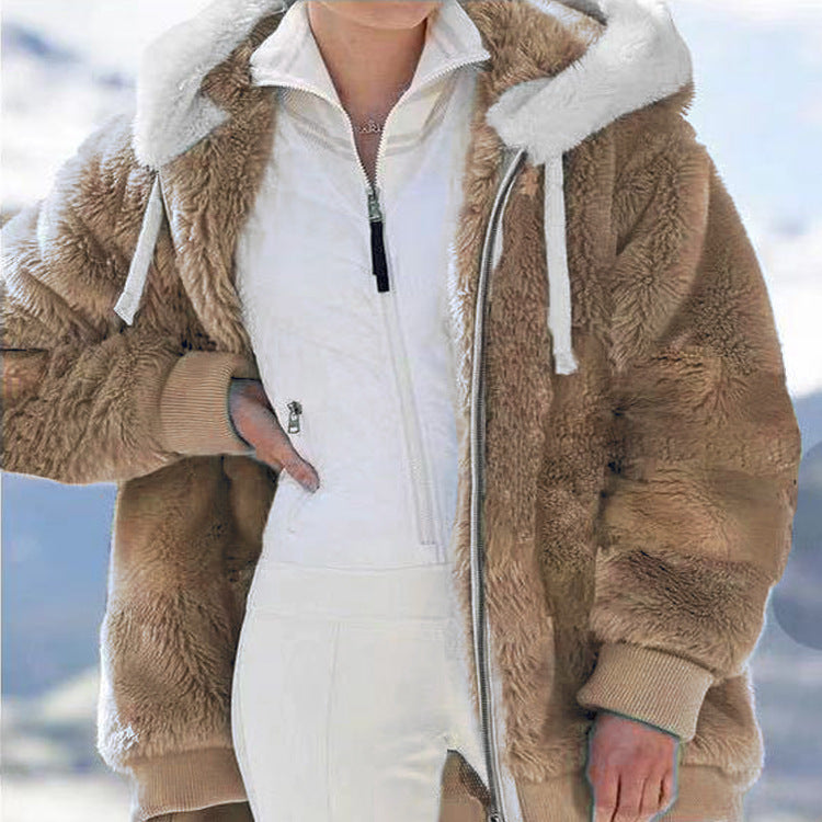 ✨ Zimowy bestseller🔥 [S-5XL] Wysokiej jakości damska ocieplana kurtka z welurowymi wstawkami i paskami