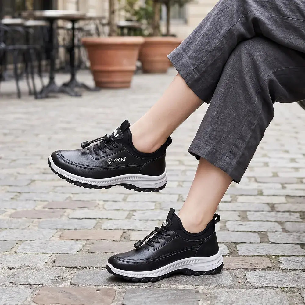 ✨【35-40】Skórzane buty trekkingowe wyściełane polarem – dostępne w wersji jedno- i dwustronnej, odpowiednie na wiosnę, jesień i zimę.