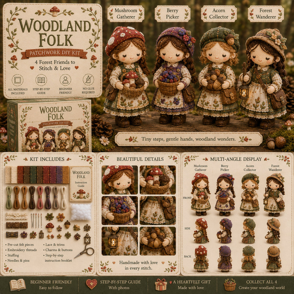 Ostatni dzień: Skorzystaj z 49% zniżki! Miniaturowy zestaw patchworkowy z serii Miniature World.
