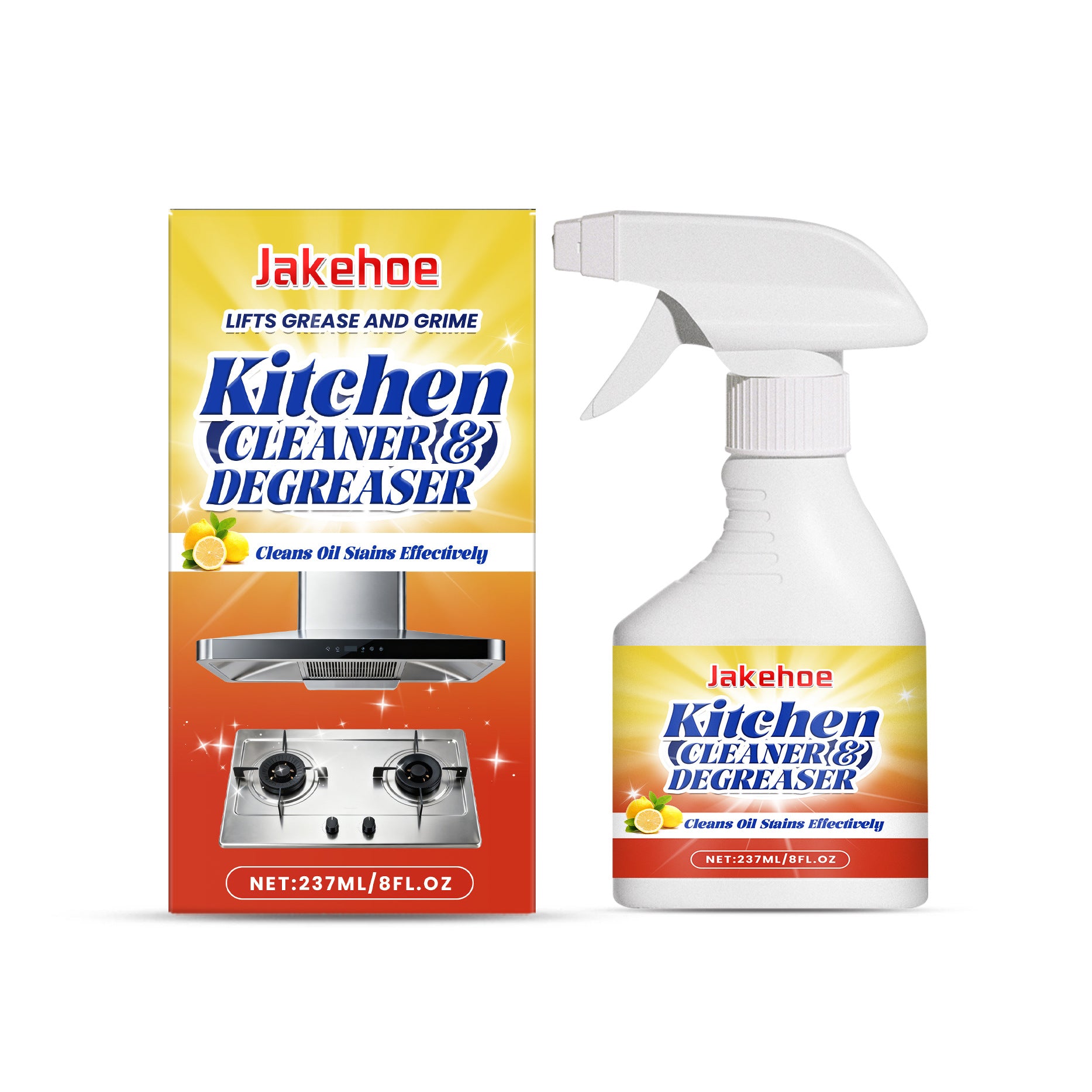 🍋【Kup 1, otrzymaj 1 gratis】Silny spray do czyszczenia i odtłuszczania kuchni