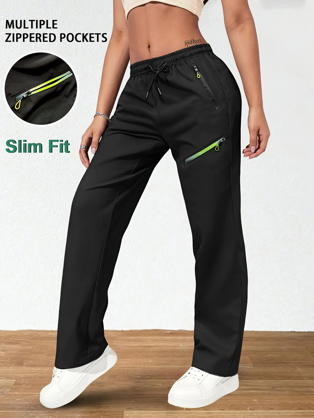 ⏳ Oferta ograniczona czasowo 🔥 Damskie spodnie cargo o prostym kroju — Elastyczny pas; idealne do pracy, w podróż i na co dzień 👖✨