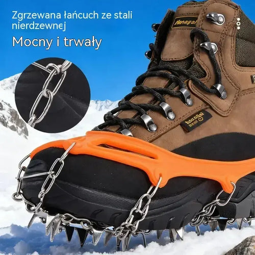 Antypoślizgowe Raczki na Buty – Kolce na Lód i Śnieg, Silikonowe Nakładki Uniwersalne