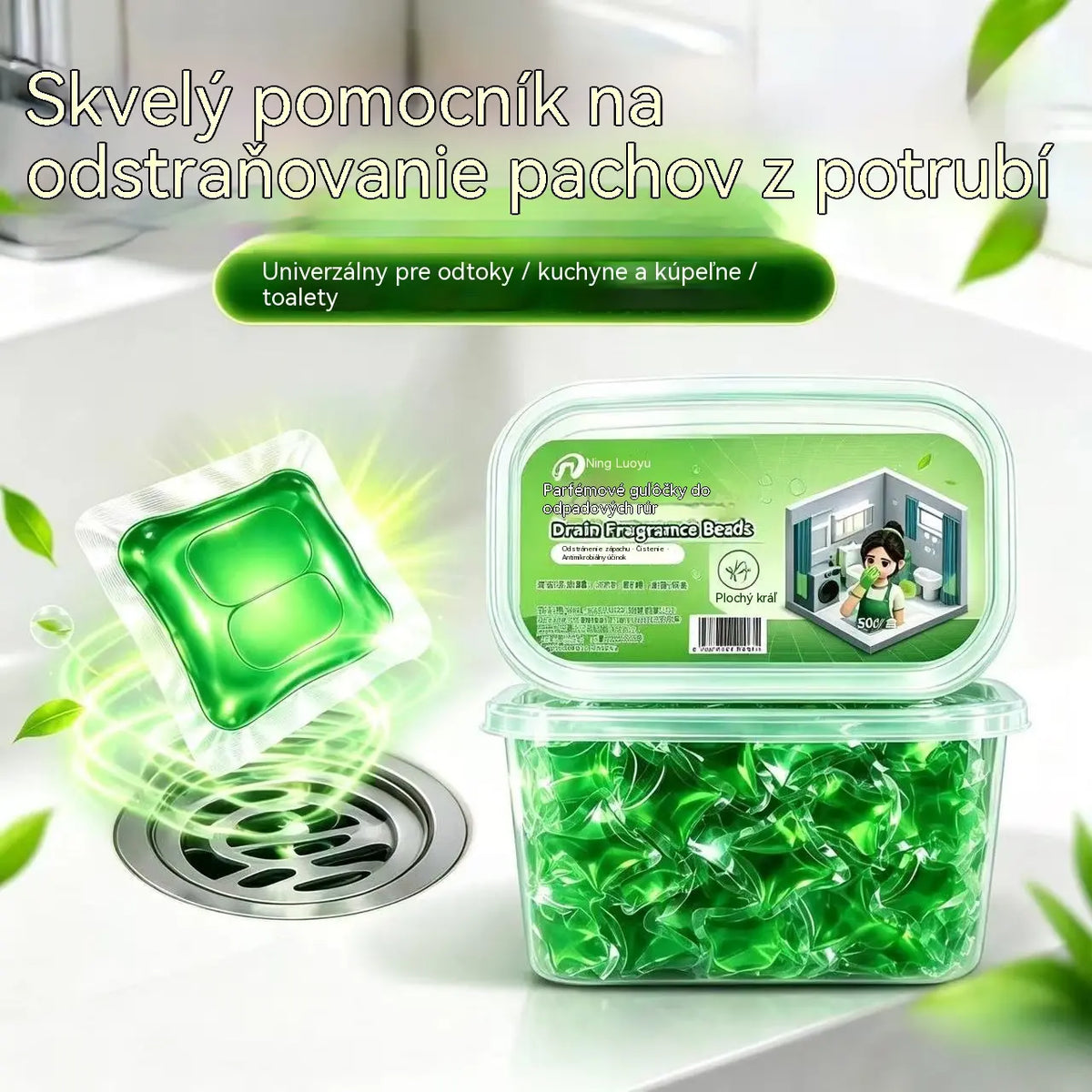 2 opakowania (100 tabletek) za 109 zł. Rozpuszczalne w wodzie kapsułki do usuwania nieprzyjemnych zapachów z odpływów – idealne do łazienki i kuchni.