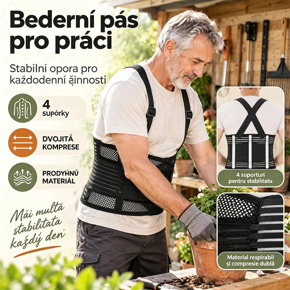 Pas podtrzymujący odcinek lędźwiowy do pracy – ciepły, przewiewny, z wbudowaną stalową płytką, specjalnie zaprojektowany do ochrony dolnej części pleców; z funkcją antypoślizgową, odpowiedni zarówno dla kobiet, jak i mężczyzn.