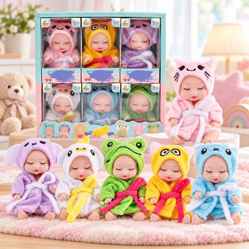 👶 Zestaw prezentowy lalek Reborn – w strojach zwierzątek! Urocze buzie śpiących niemowląt · Zestaw 6 lalek w pudełku prezentowym · Idealny prezent dla dzieci!