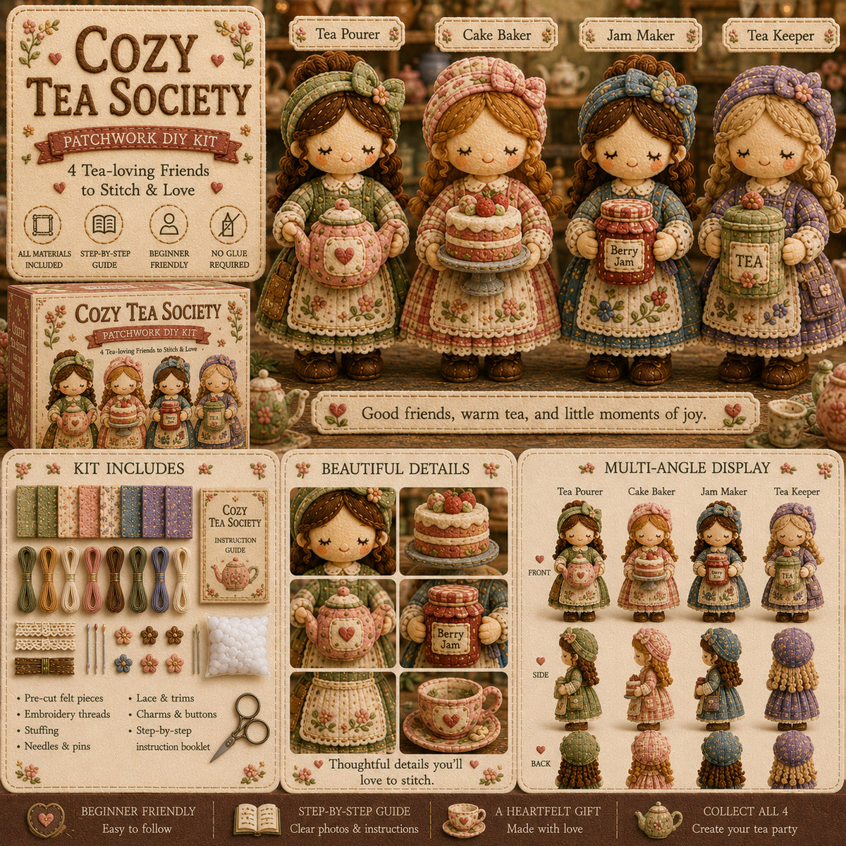 Ostatni dzień: Skorzystaj z 49% zniżki! Miniaturowy zestaw patchworkowy z serii Miniature World.