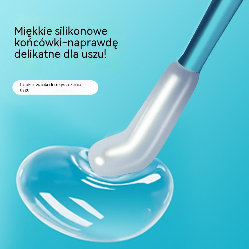 👂Kup 1 dostań 1 za darmo【Wysoce skuteczne usuwanie woskowiny usznej】Nowy specjalnie zaprojektowany patyczek do czyszczenia woskowiny usznej