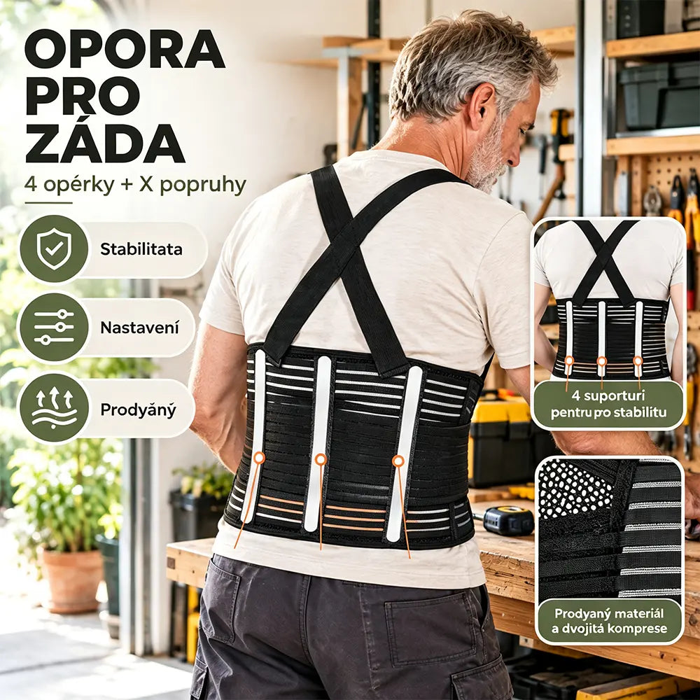 Pas podtrzymujący odcinek lędźwiowy do pracy – ciepły, przewiewny, z wbudowaną stalową płytką, specjalnie zaprojektowany do ochrony dolnej części pleców; z funkcją antypoślizgową, odpowiedni zarówno dla kobiet, jak i mężczyzn.